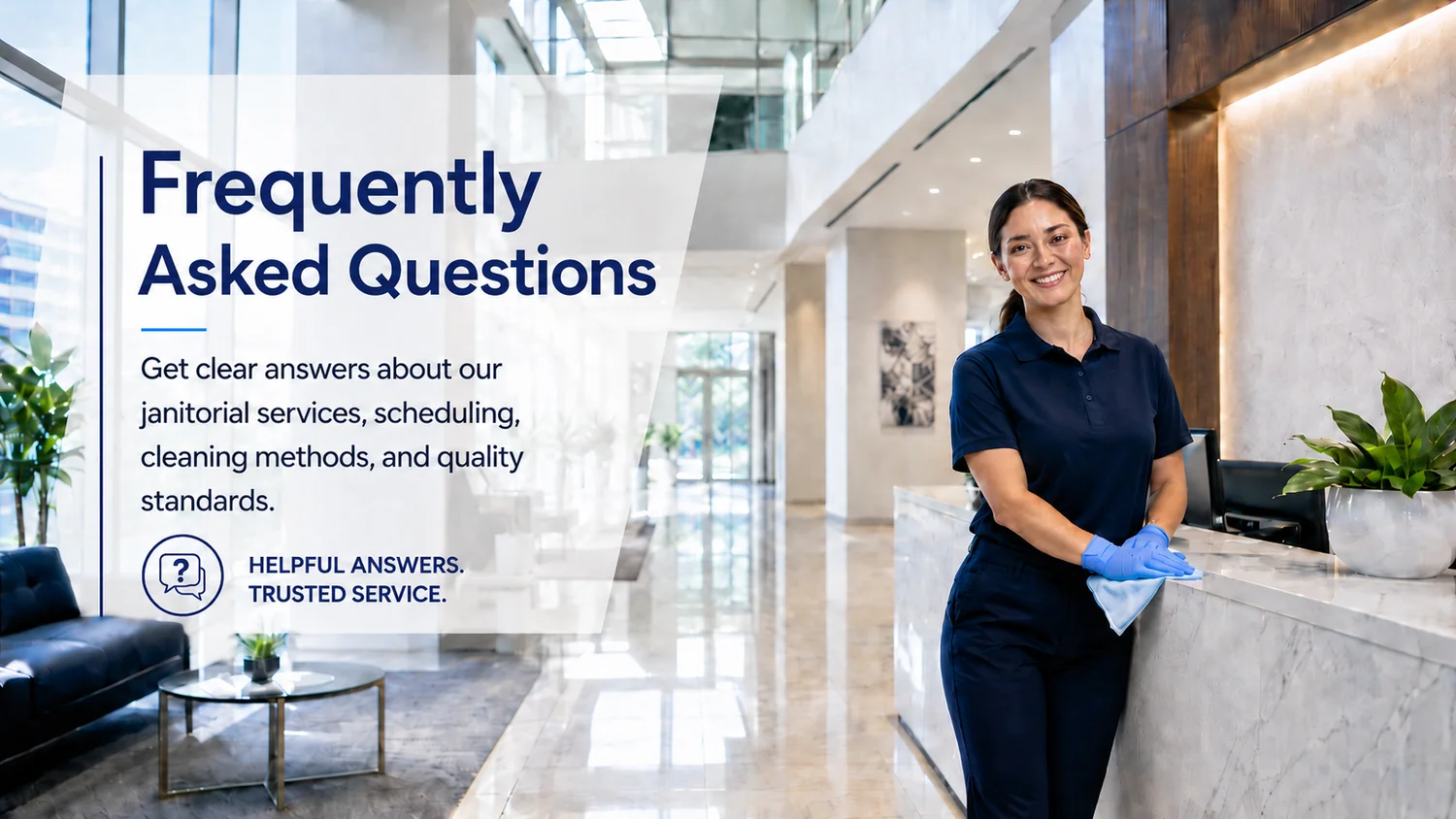 Commercial cleaning FAQ for Summit Janitorial Services